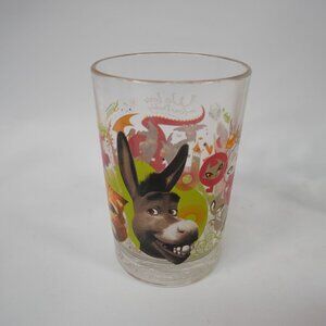 Shrek The Third Donkey McDonalds 2007 Collector Glass DreamWorks